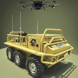 VA-UGV0024 Beiyu Pathfinder 001 Six-wheel Drive Off-road Inspection Unmanned Vehicle