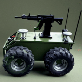 VA-UGV0018 Wheeled Unmanned Assault Vehicle